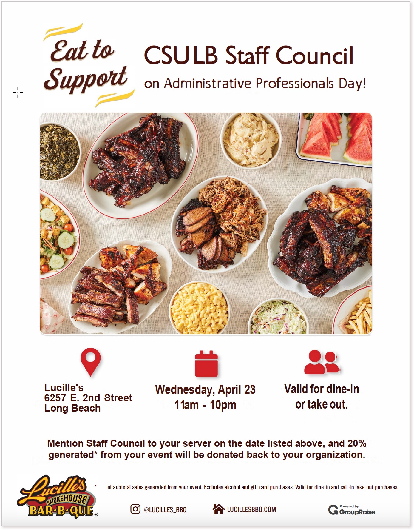 lucilles fundraiser flyer