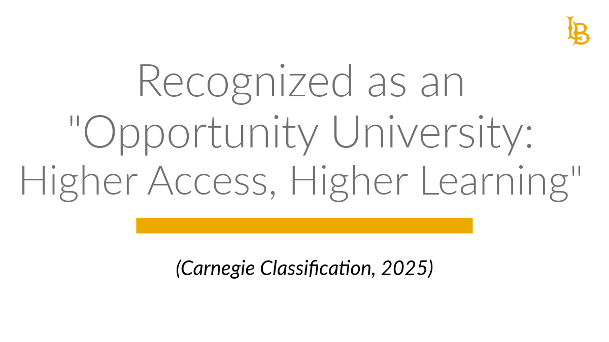 Recognized as a "Opportunity University"