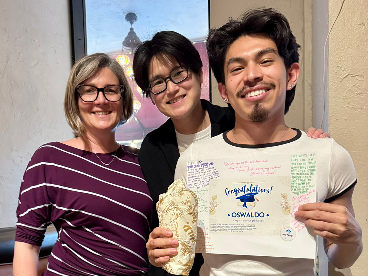 Oswaldo, Jen-Mei, and Jelena