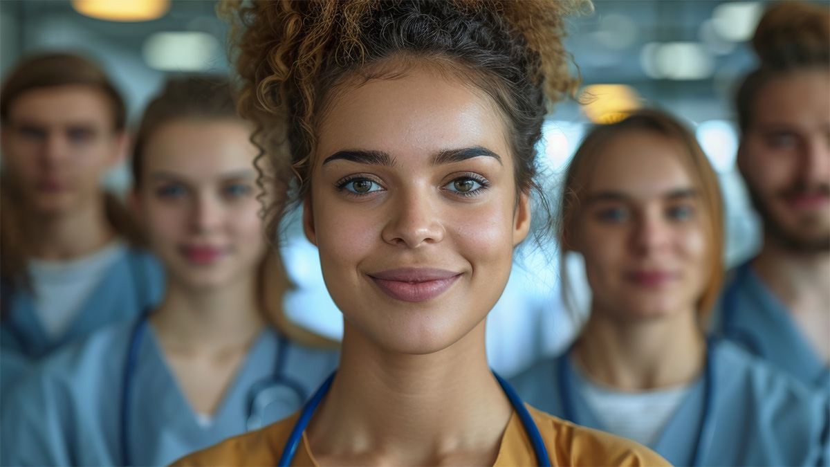 medical students smiling