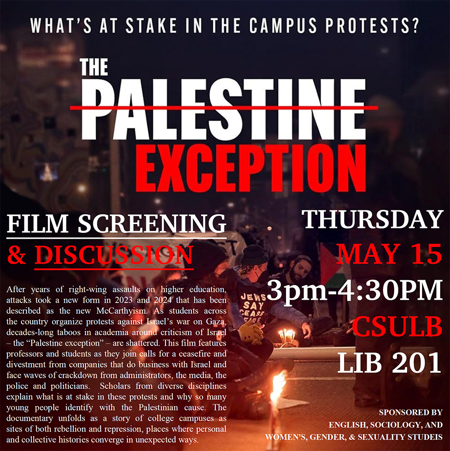 Film Screening: The Palestine Exception