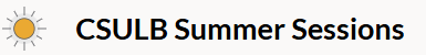 CSULB Summer Sessions