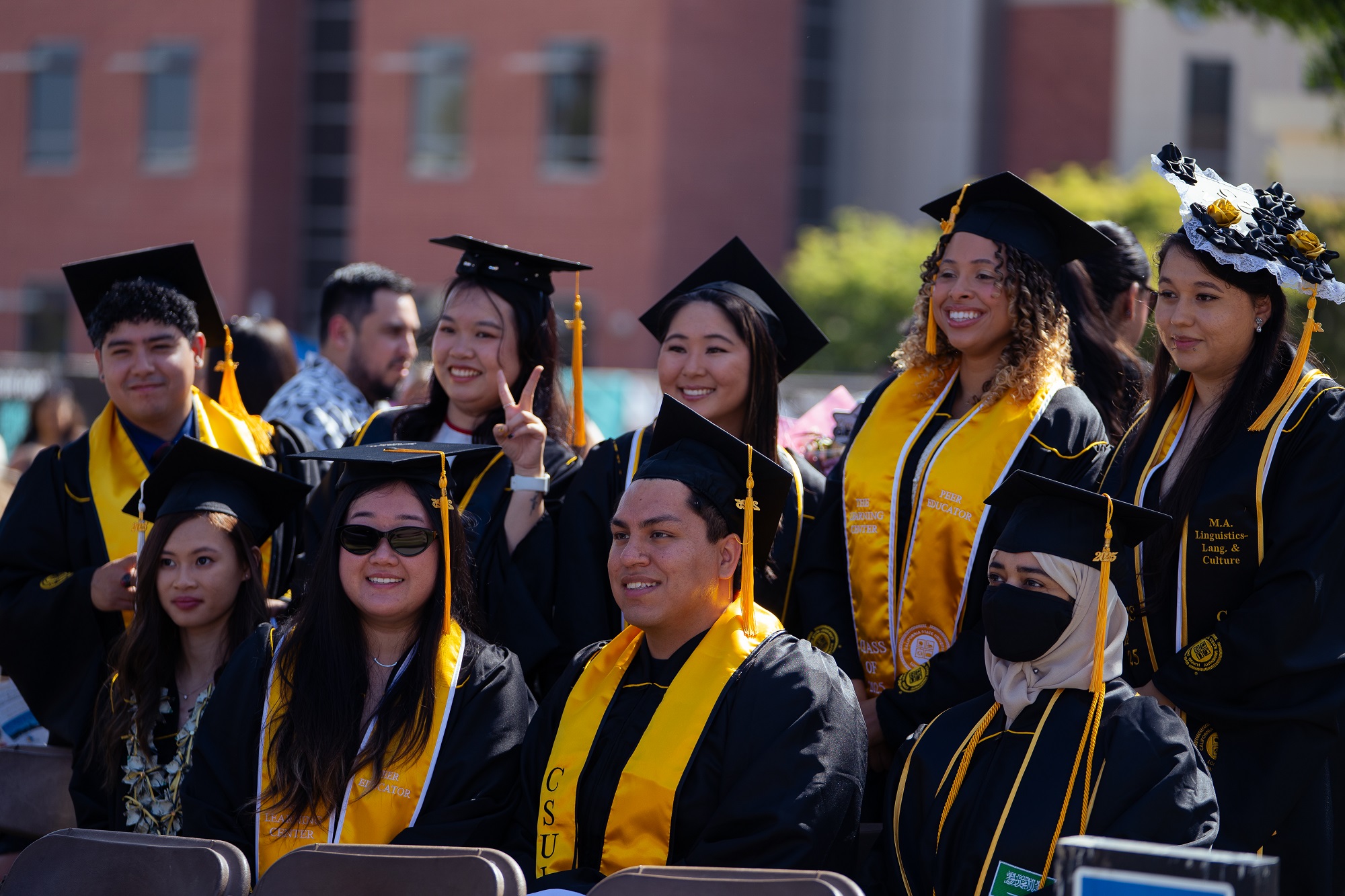 2025 Linguistics Graduation Students Smiling