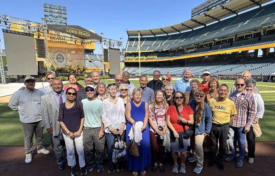 Loyalty Donors on the field at Angel Stadium