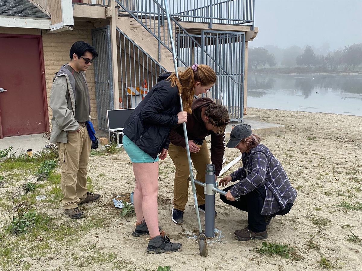 auguring a borehole
