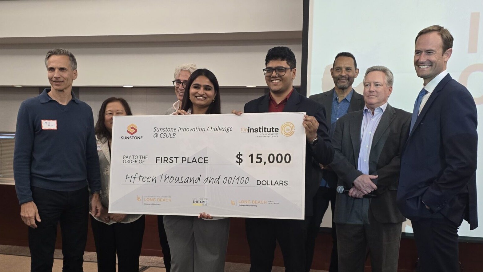 South Asian duo wins the Sunstone Innovation Challenge at CSULB