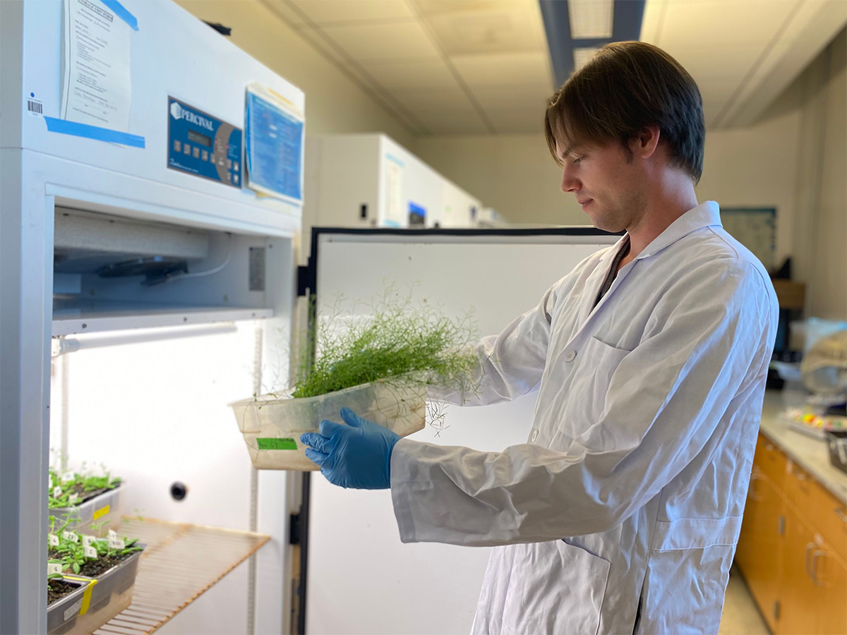 Ryan in the lab