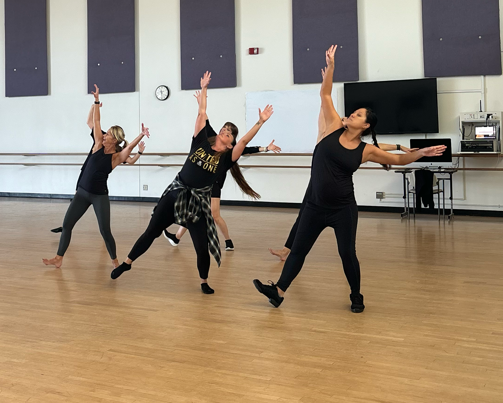 Dancers perform choreography by Nate Hodges