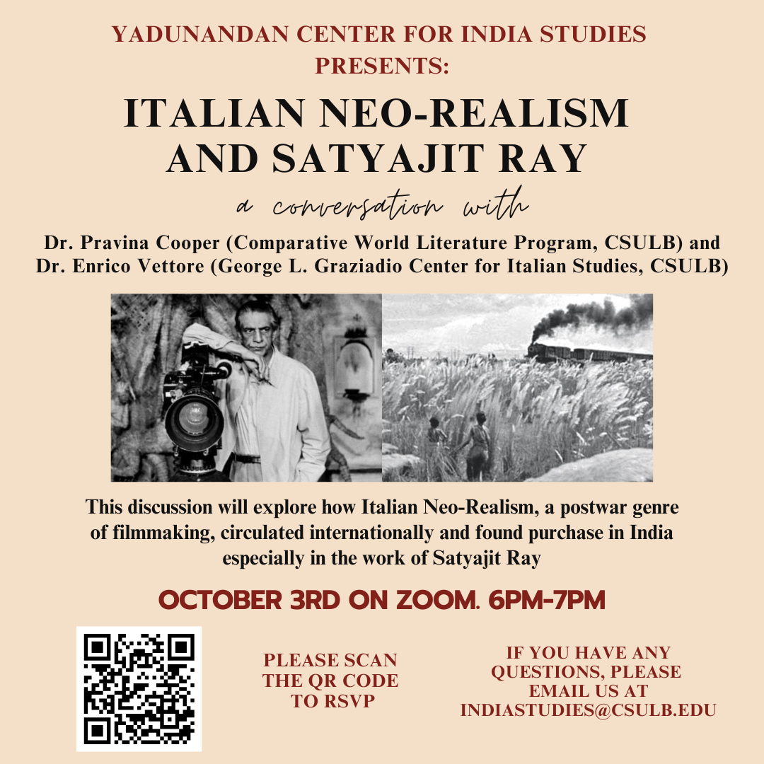 Italian Neo Realism and Satyajit Ray Poster