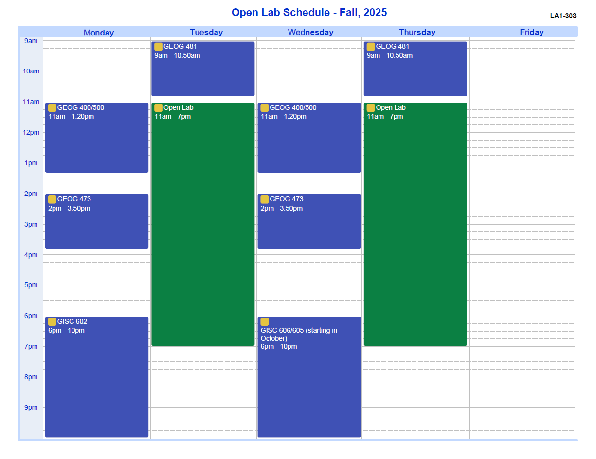 GEOG Lab Hours 