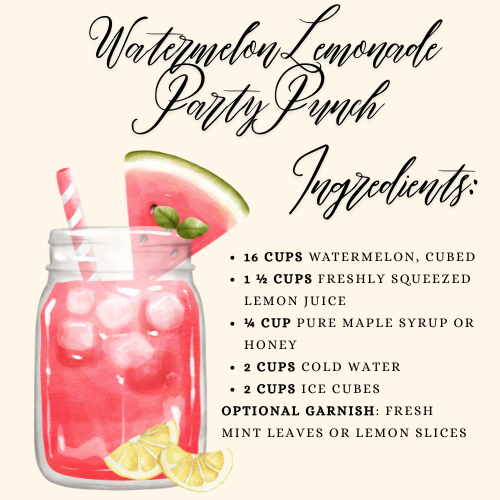 Watermelon Lemonade Party Punch