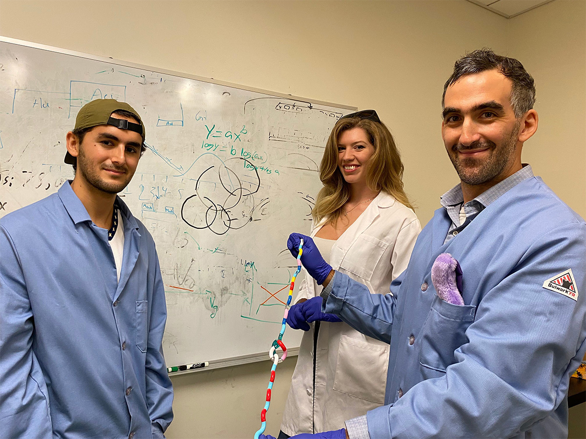 Alex Klotz and student researchers