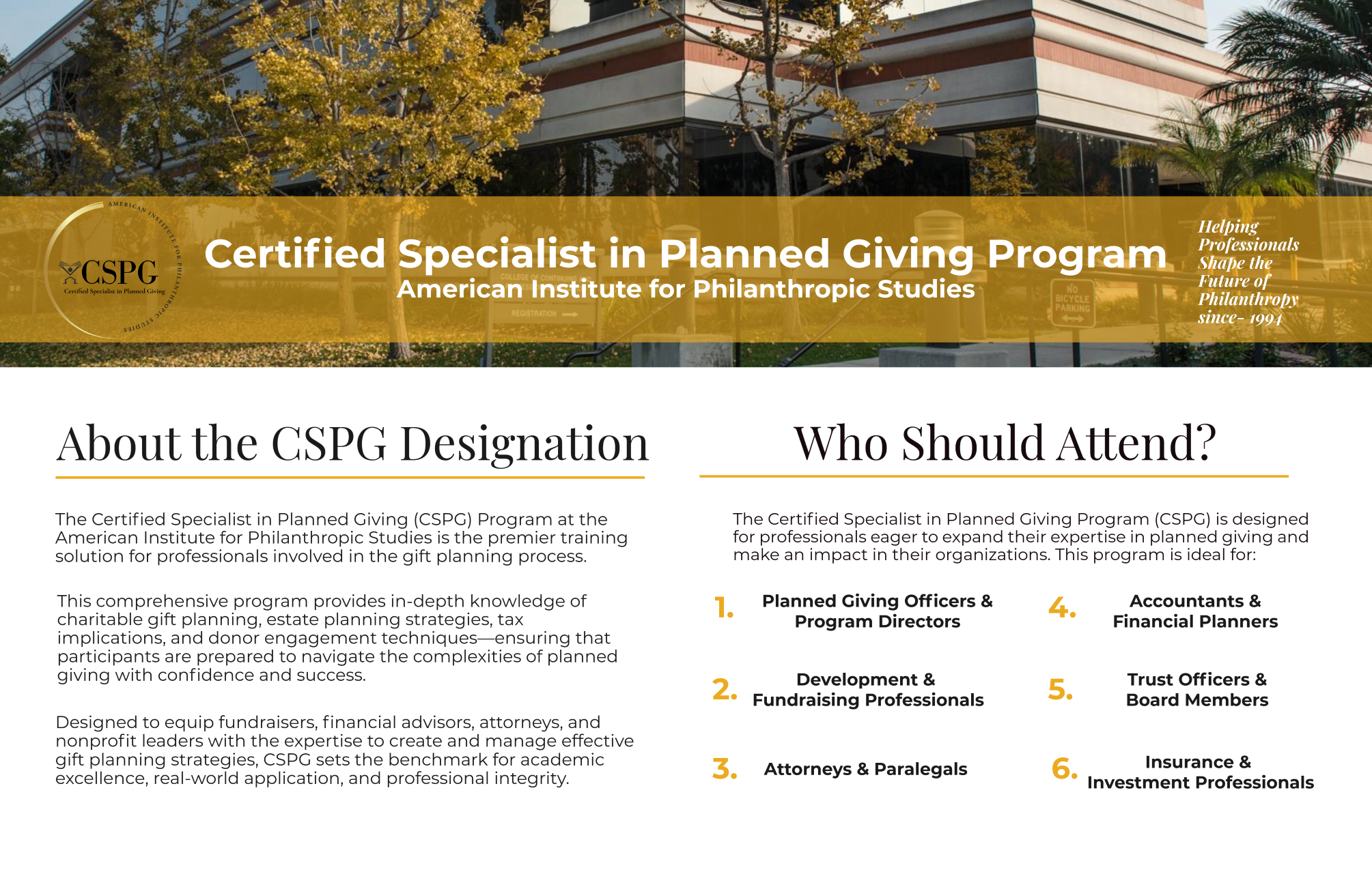 CSPG Brochure