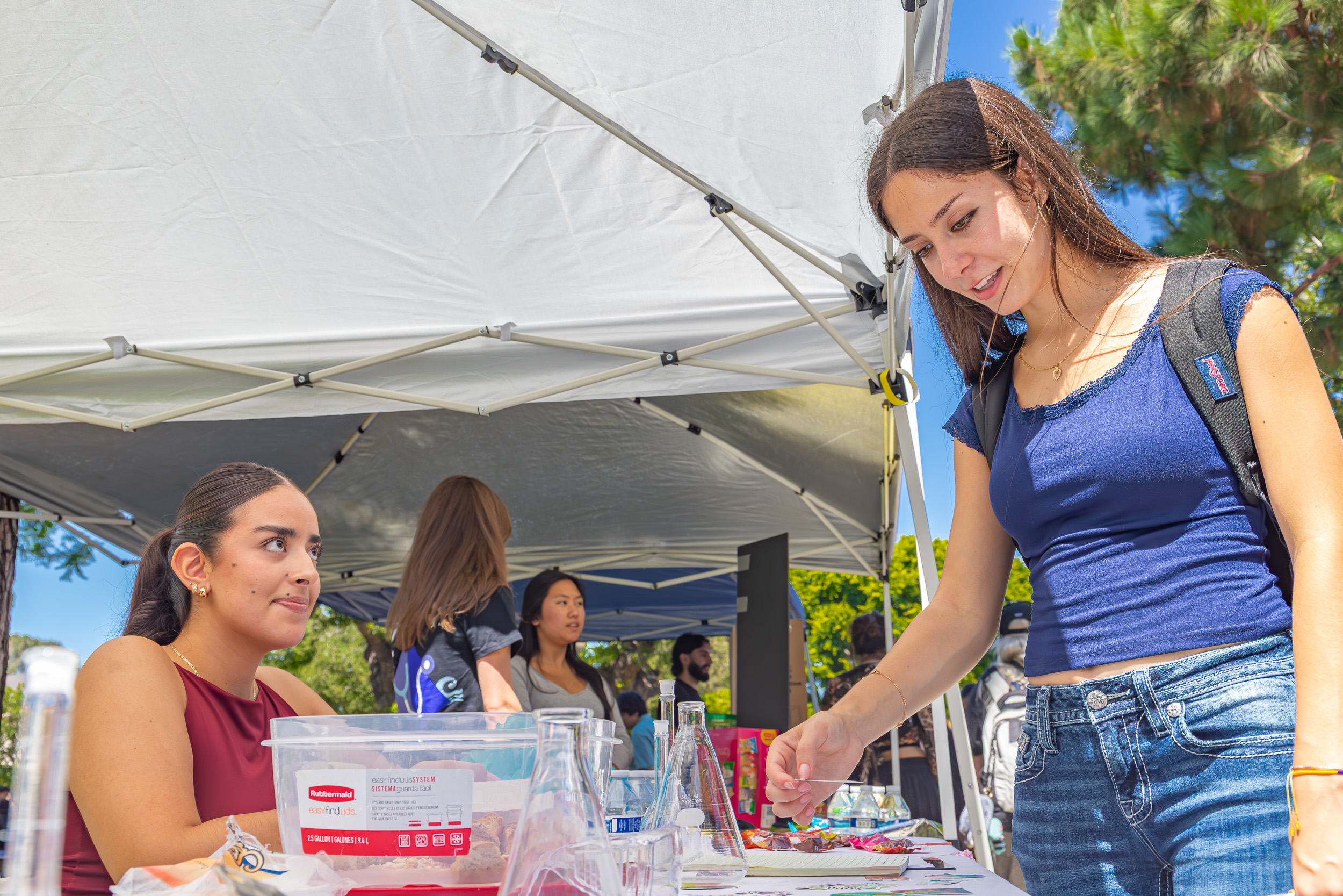 CSULB Student Camila Catron-Castillo at Week of Welcome Table CSULB Student Camila Catron-Castillo at Week of Welcome Table