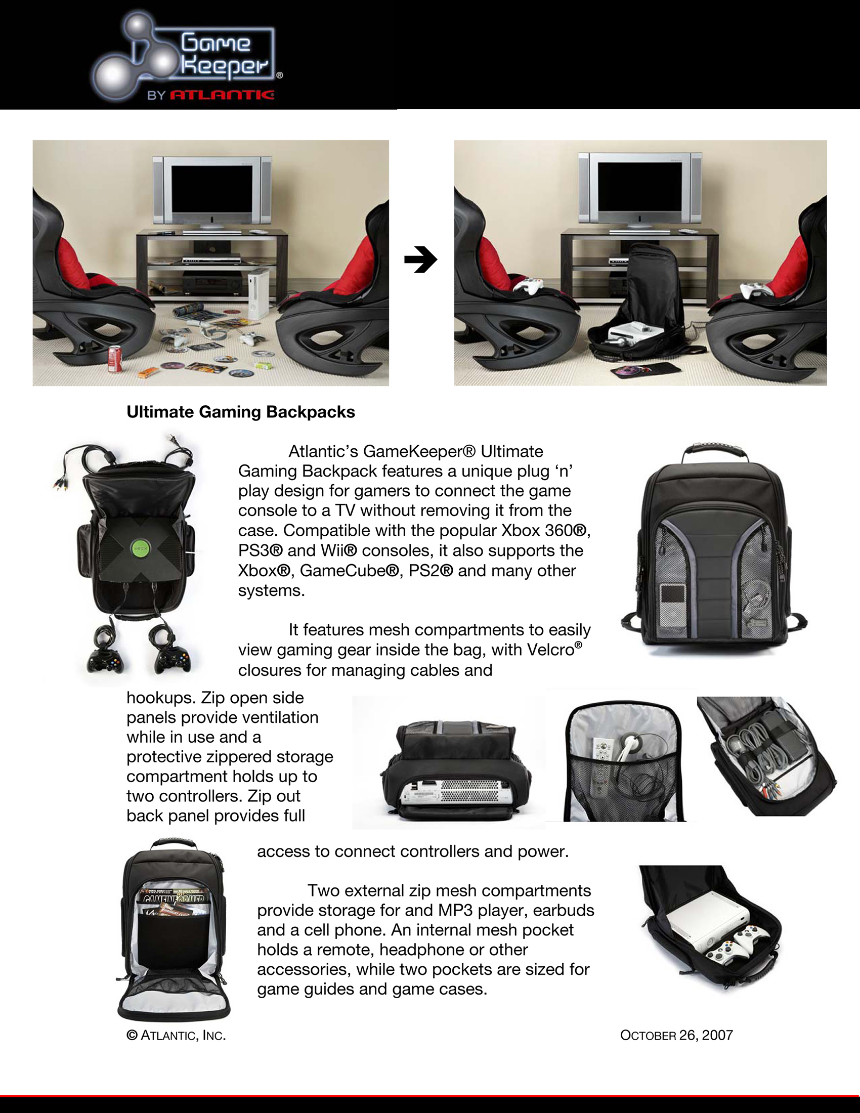 Shelley Takahashi's GameKeeper Backpack