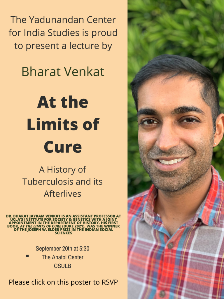“At the Limits of Cure” A Lecture by Bharat Venkat