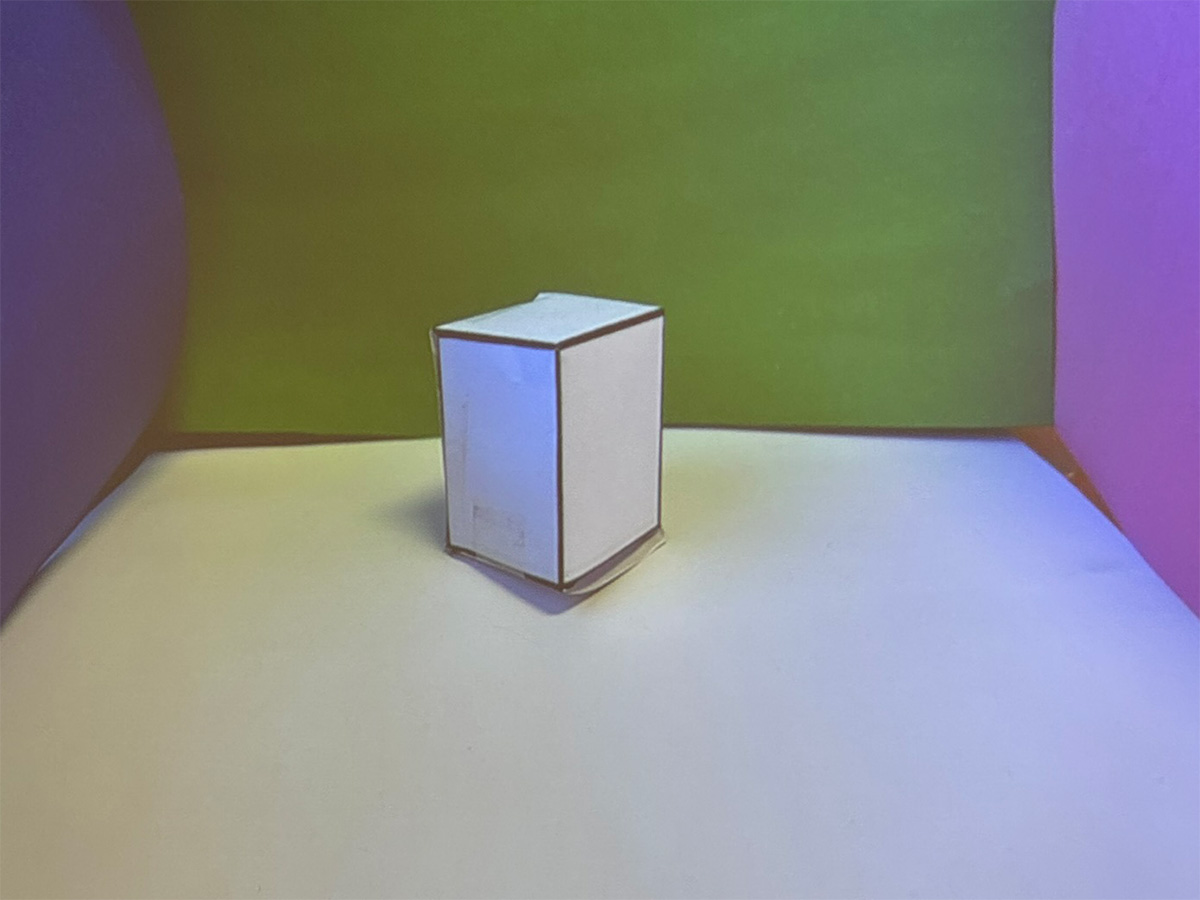 3D object showing light and shadow