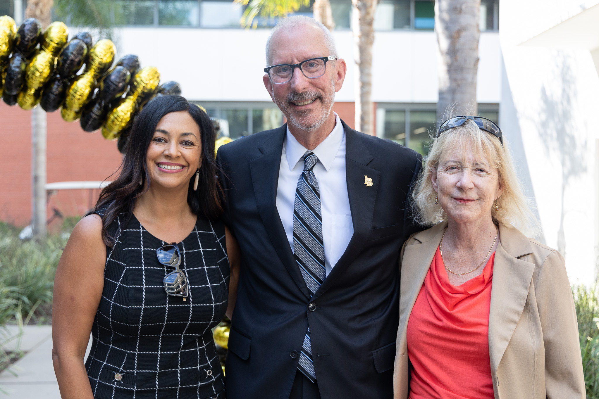 President Jones with Drs. Melawhy Garcia and Grace Reynolds-Fisher