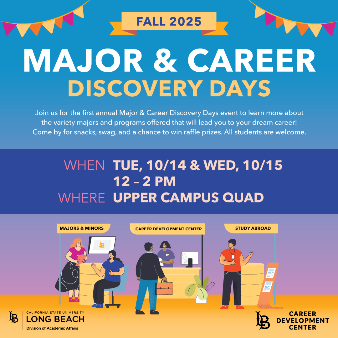 Major Career Discovery Days flyer