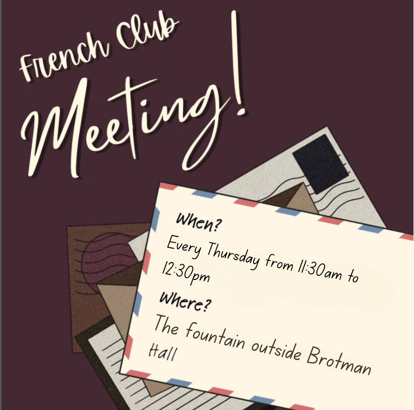 FREN Club Weekly Meeting Flyer