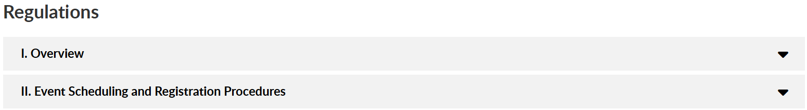 Time, Place, and Manner Policy for Event Scheduling and Registration Procedures