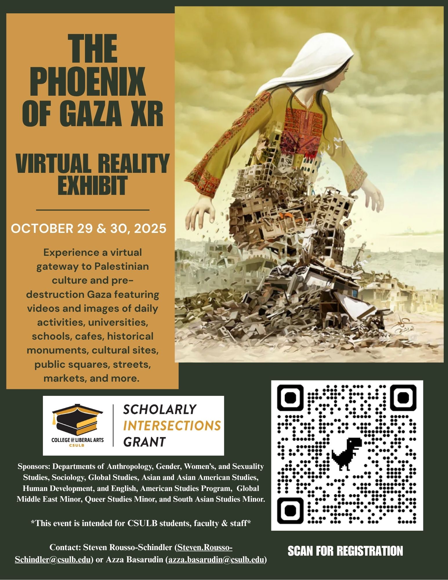 The Phoenix of Gaza XR event flyer