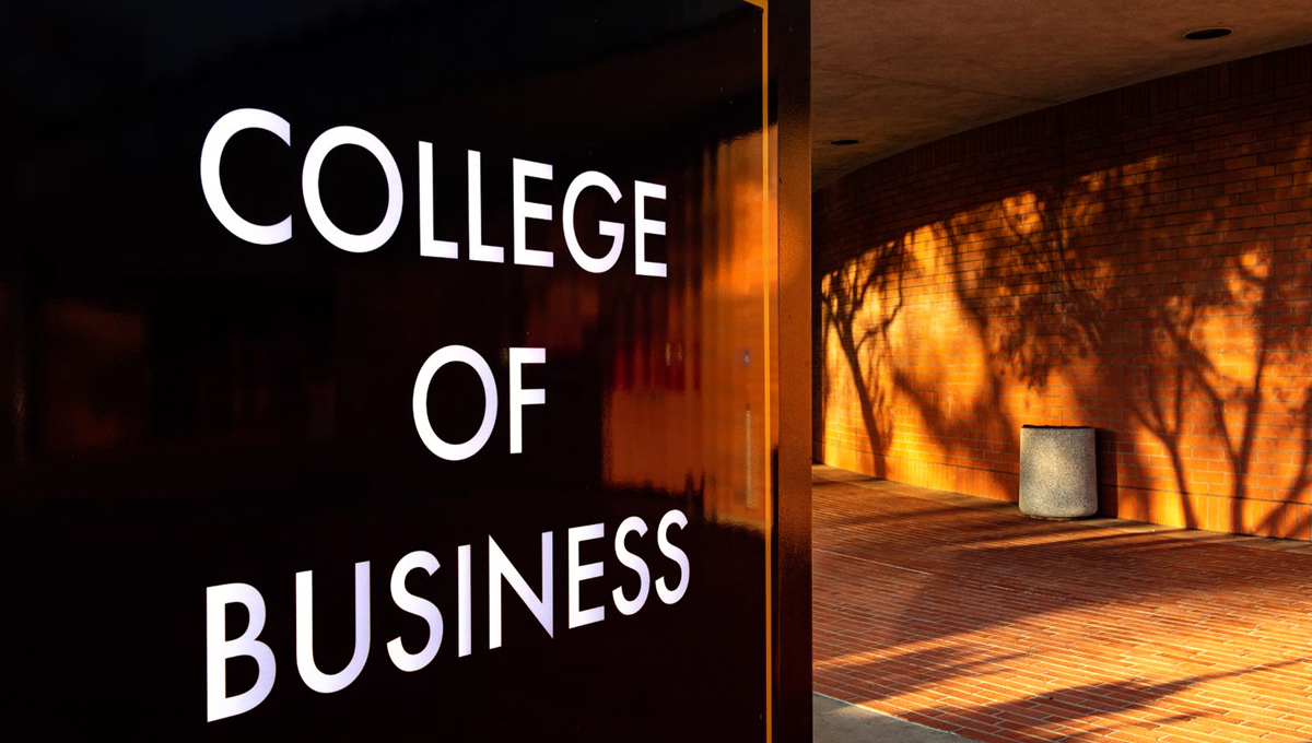 College of Business sign