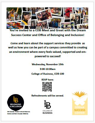 Flyer on event details on webpage