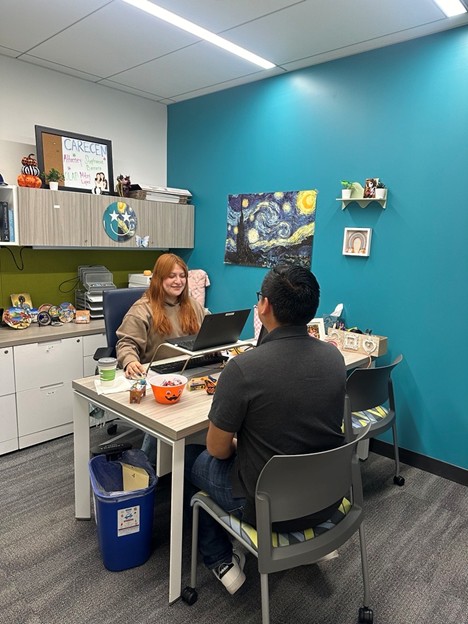 Man at an appointment with CARECEN.