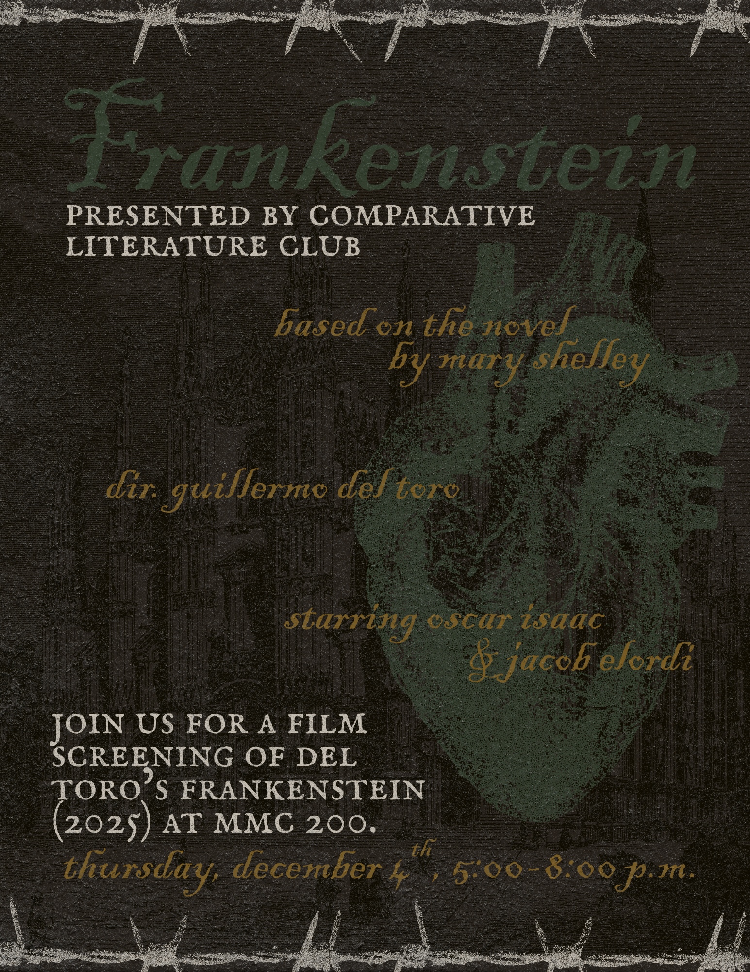 monster's face and film info