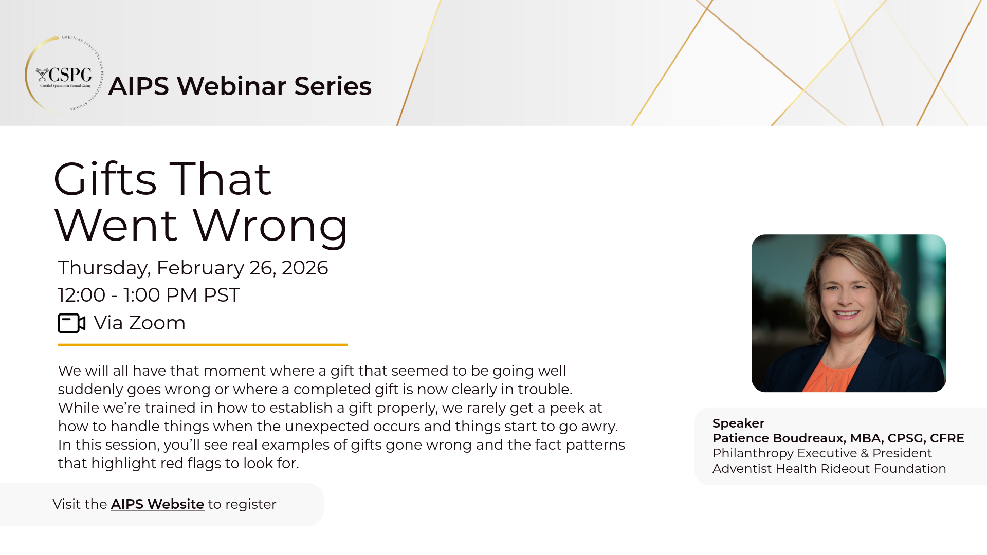 Gifts That Went Wrong Webinar