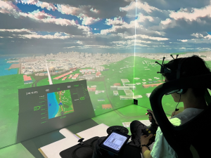 Immersive virtual reality with CAVE VR system