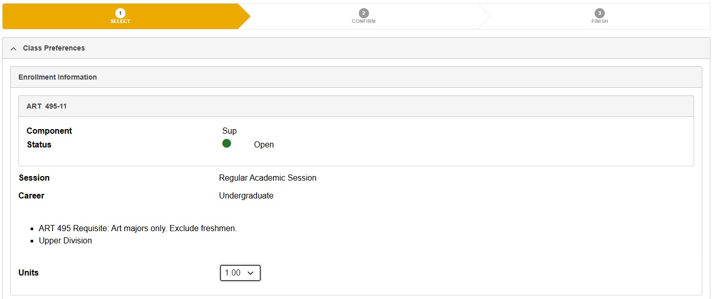 MyCSULB Student Center Screenshot - Edit variable unit course