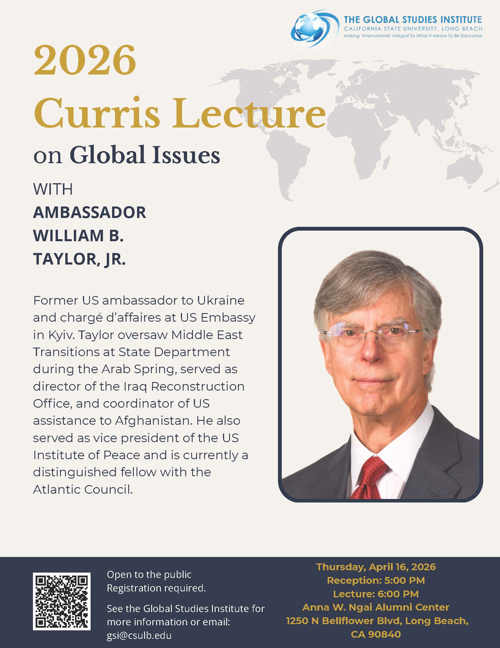 2026 Curris Lecture on Global Issues