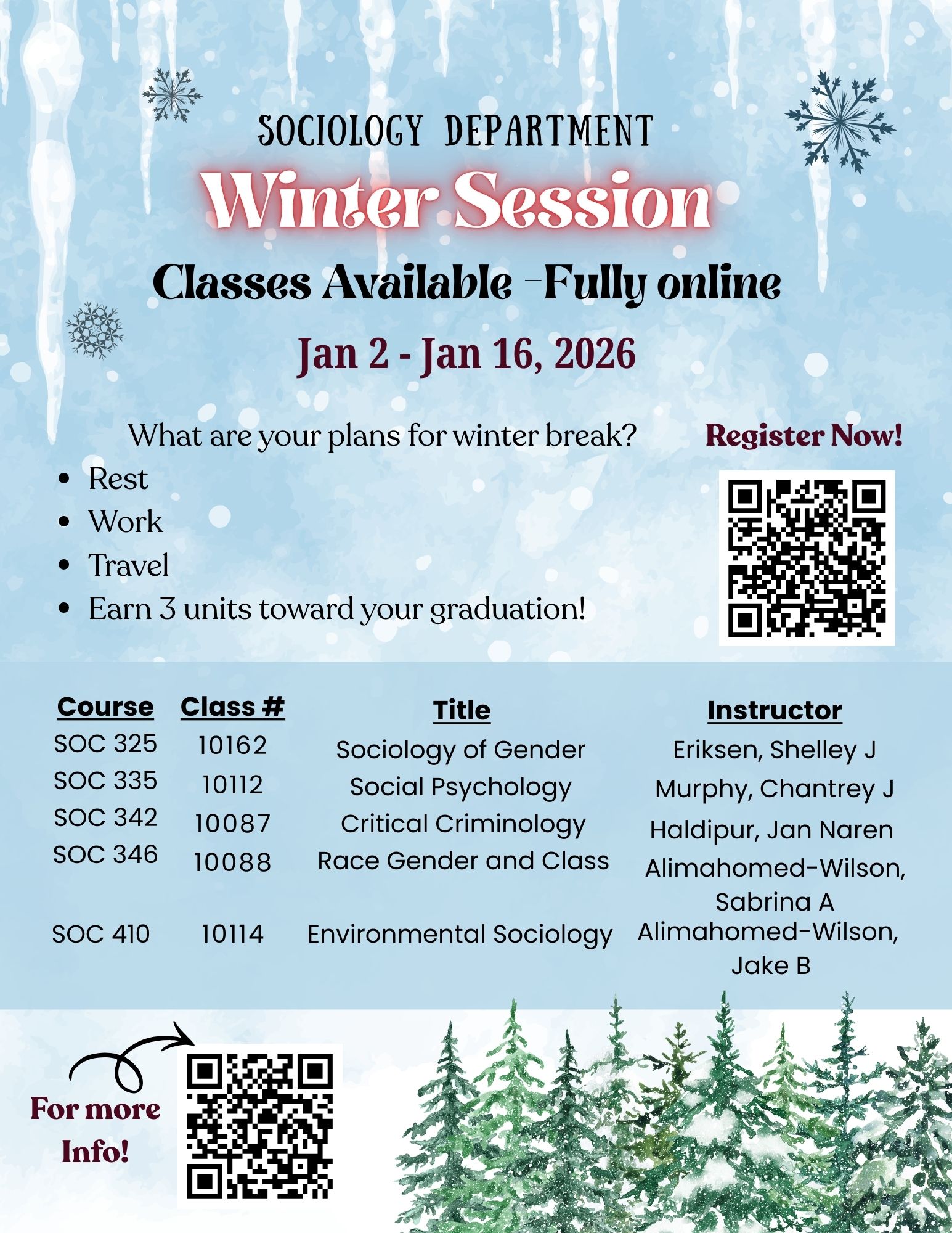 Sociology 2026 Winter Session