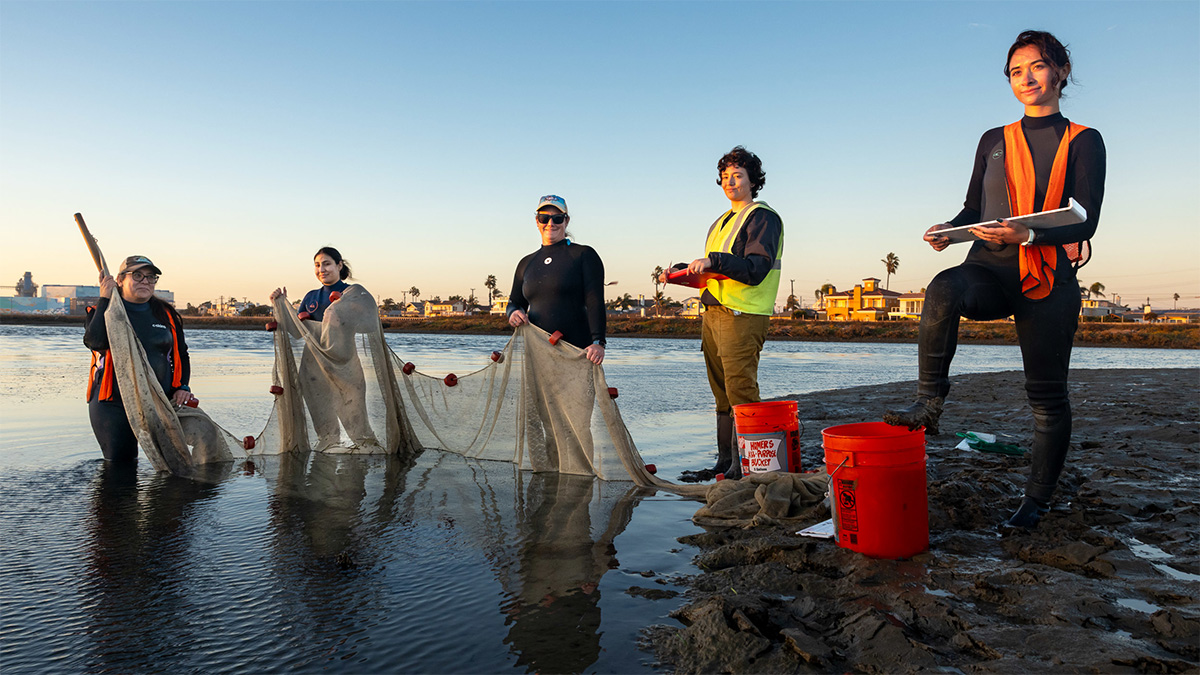 lab members in the field