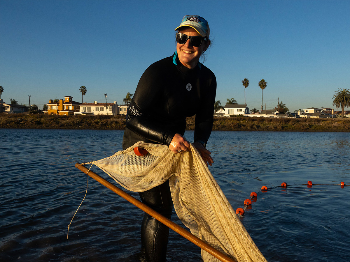 Christine Whitcraft in the field