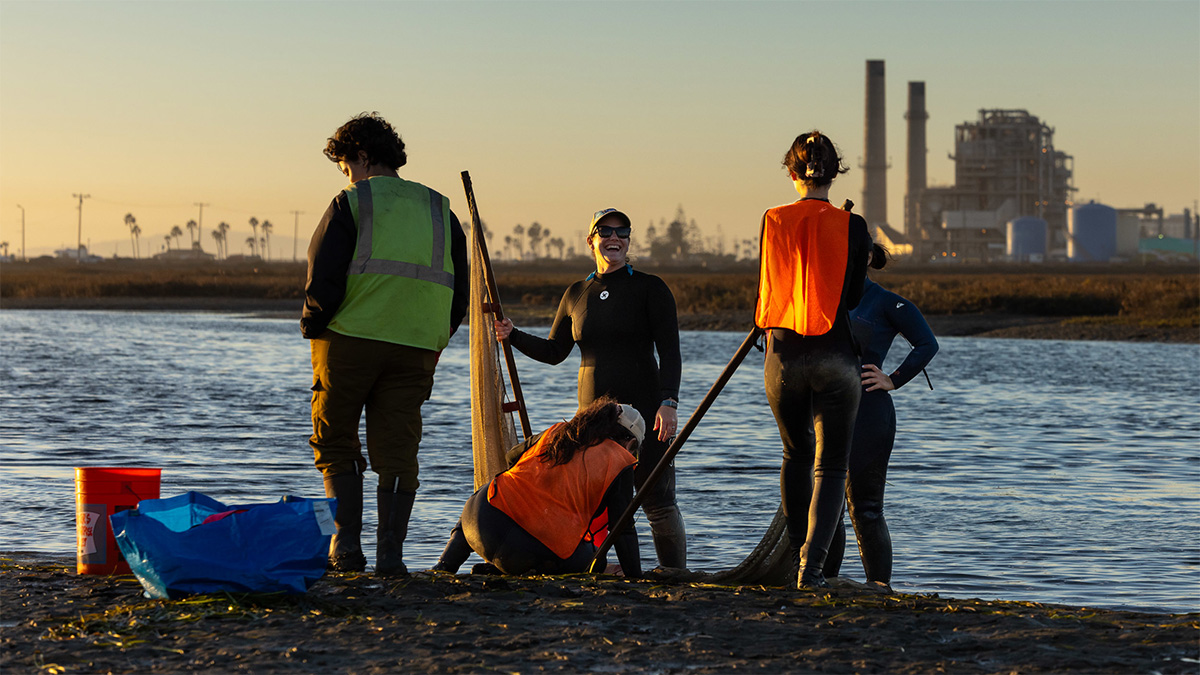 lab members in the field