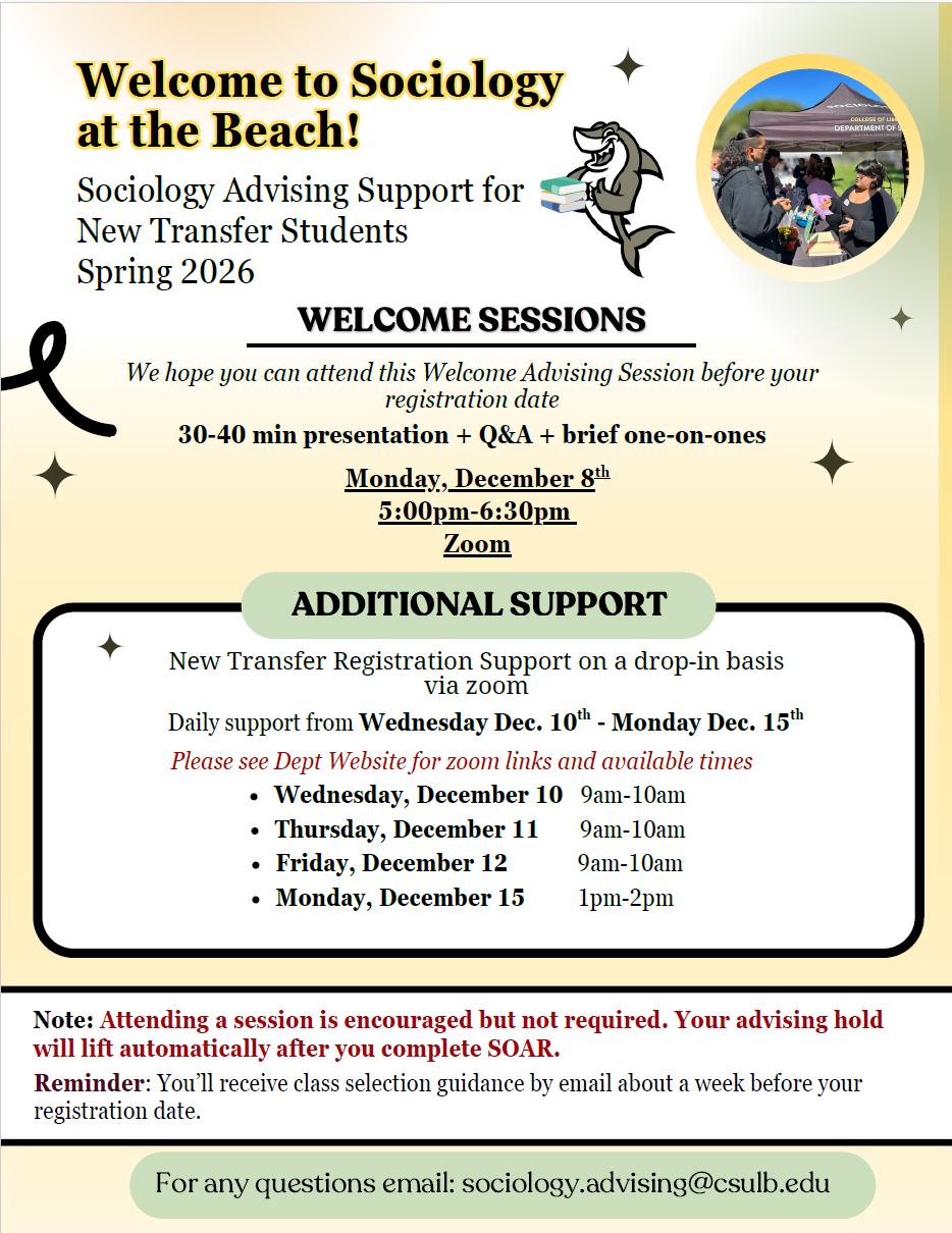 Welcome Sessions for Transfer students