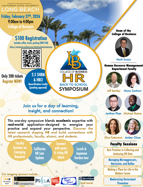 Flyer for 2026 event hr symposium all details on page