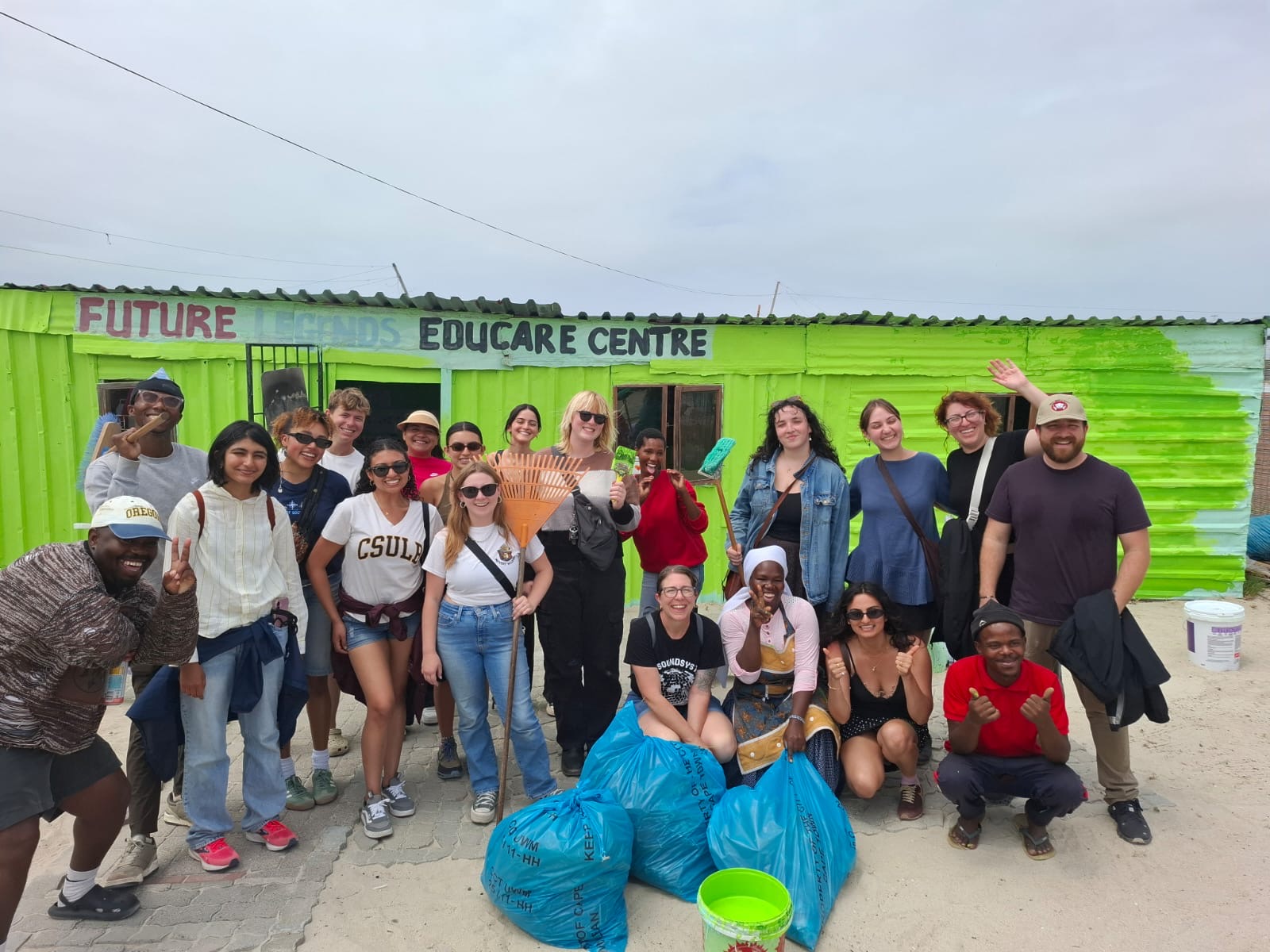 CSULB students in South Africa