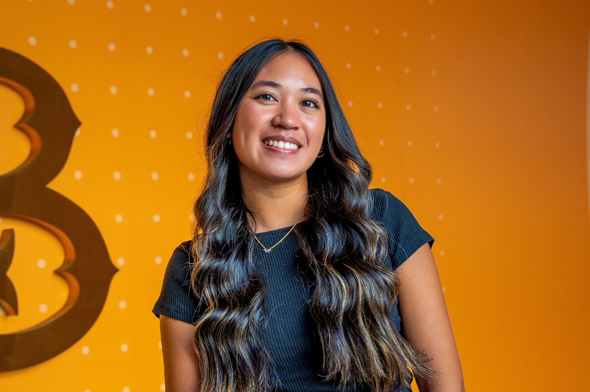 Portrait of Nina in a black shirt