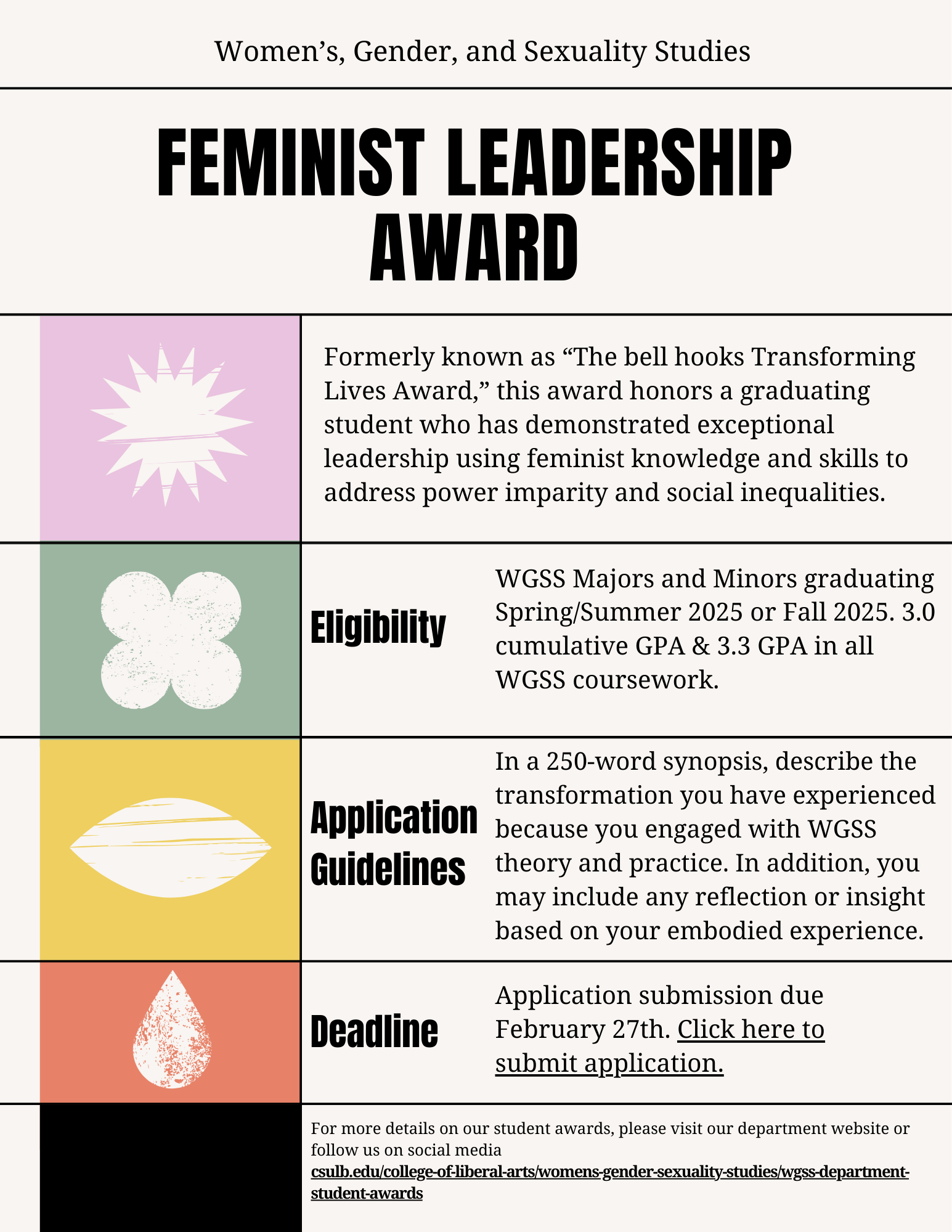 WGSS Feminist Leadership Award 25-26