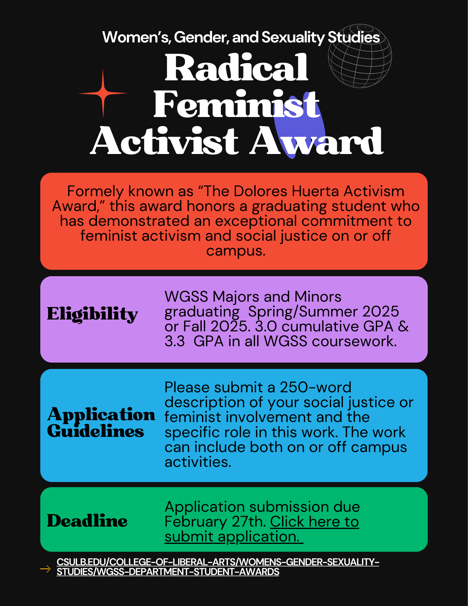 WGSS Radical Feminist Activist Award 25-26