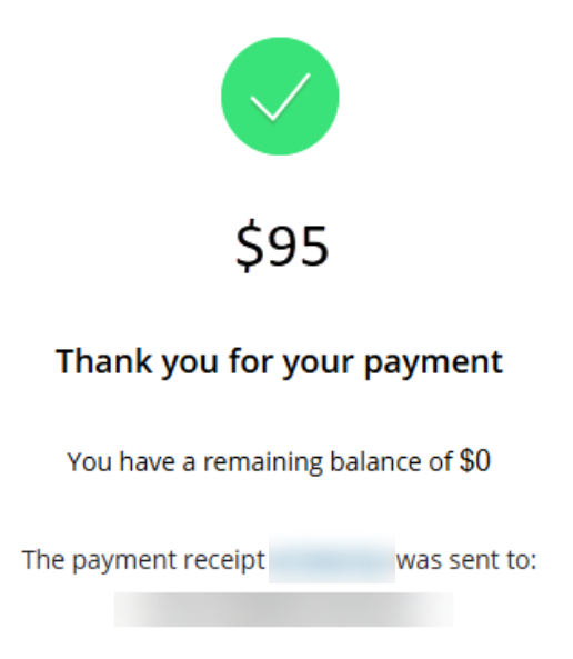 Screenshot confirming that the user has paid their $95 SOAR deposit.