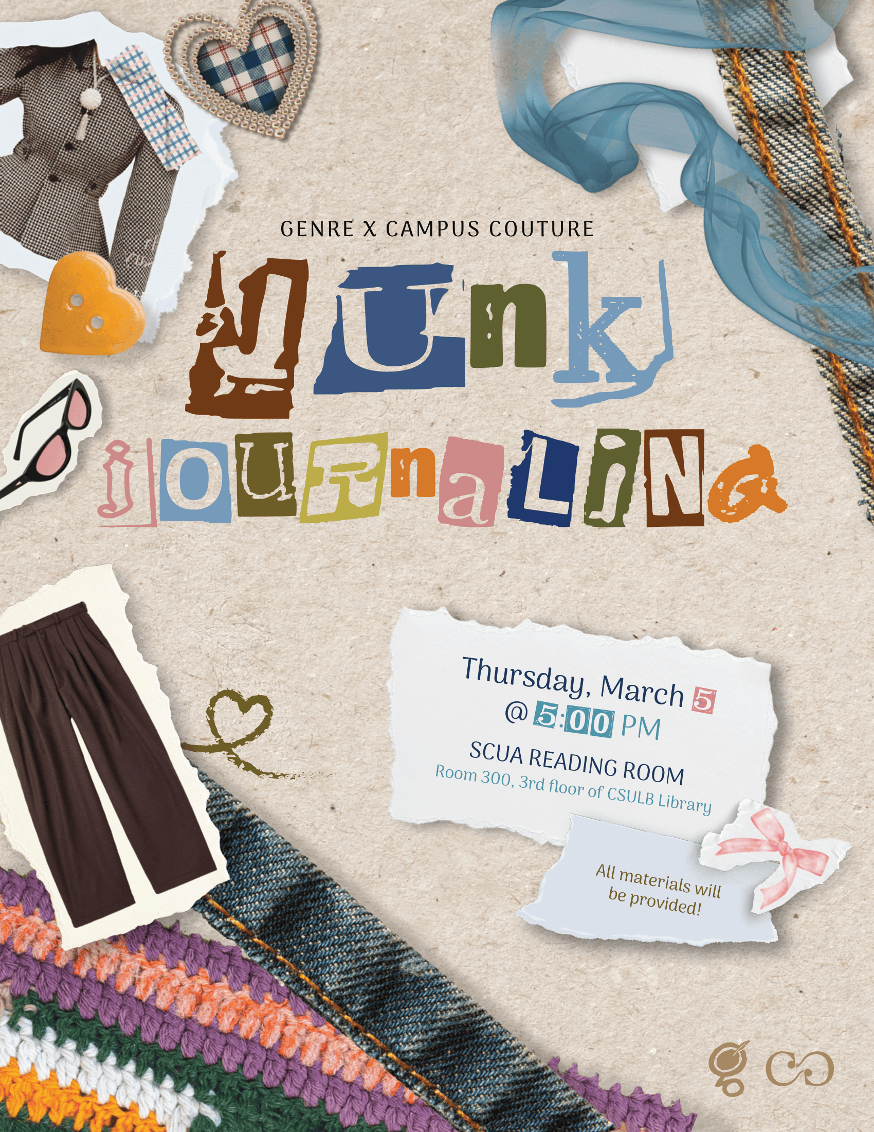 scraps of paper cut into different colored letters