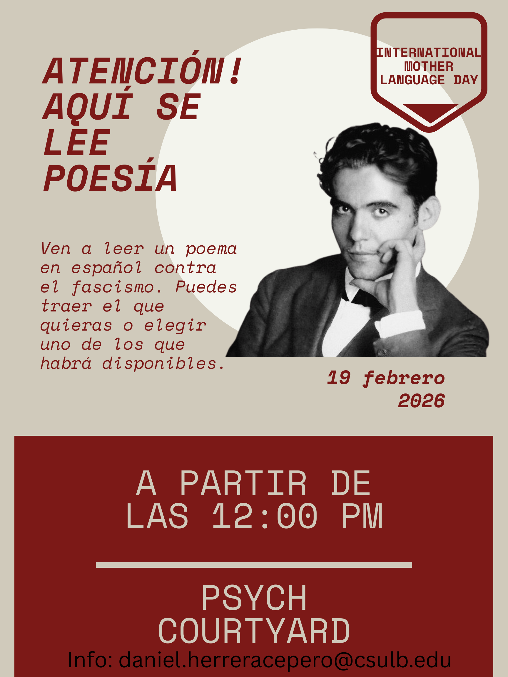 Lectura de Poesía - International Mother Language Day