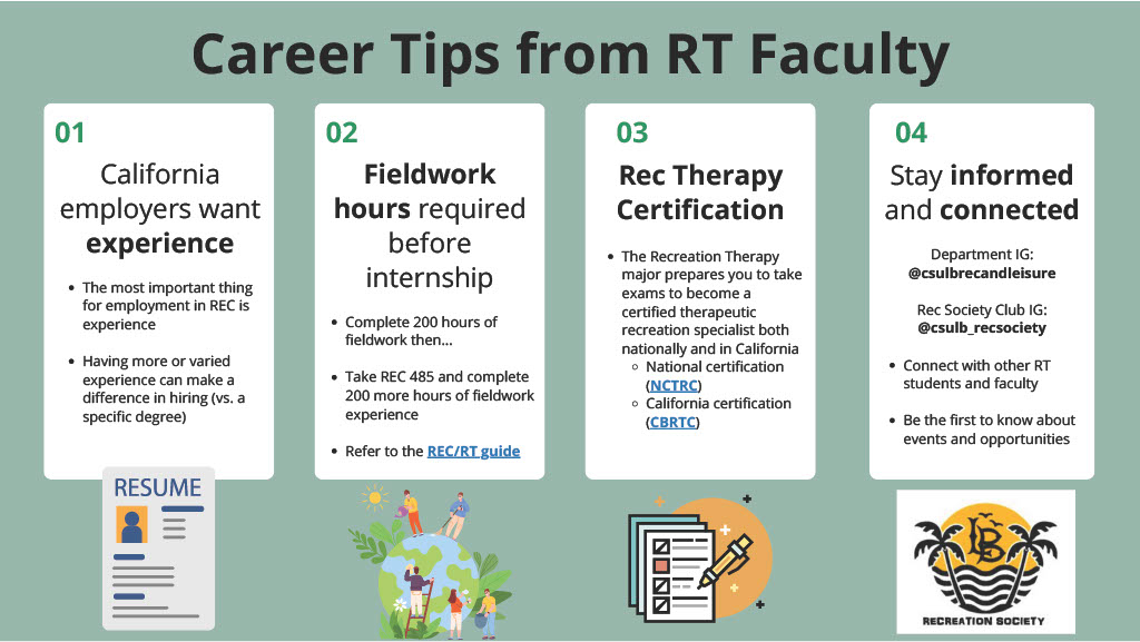 Recreation Therapy Career Tips