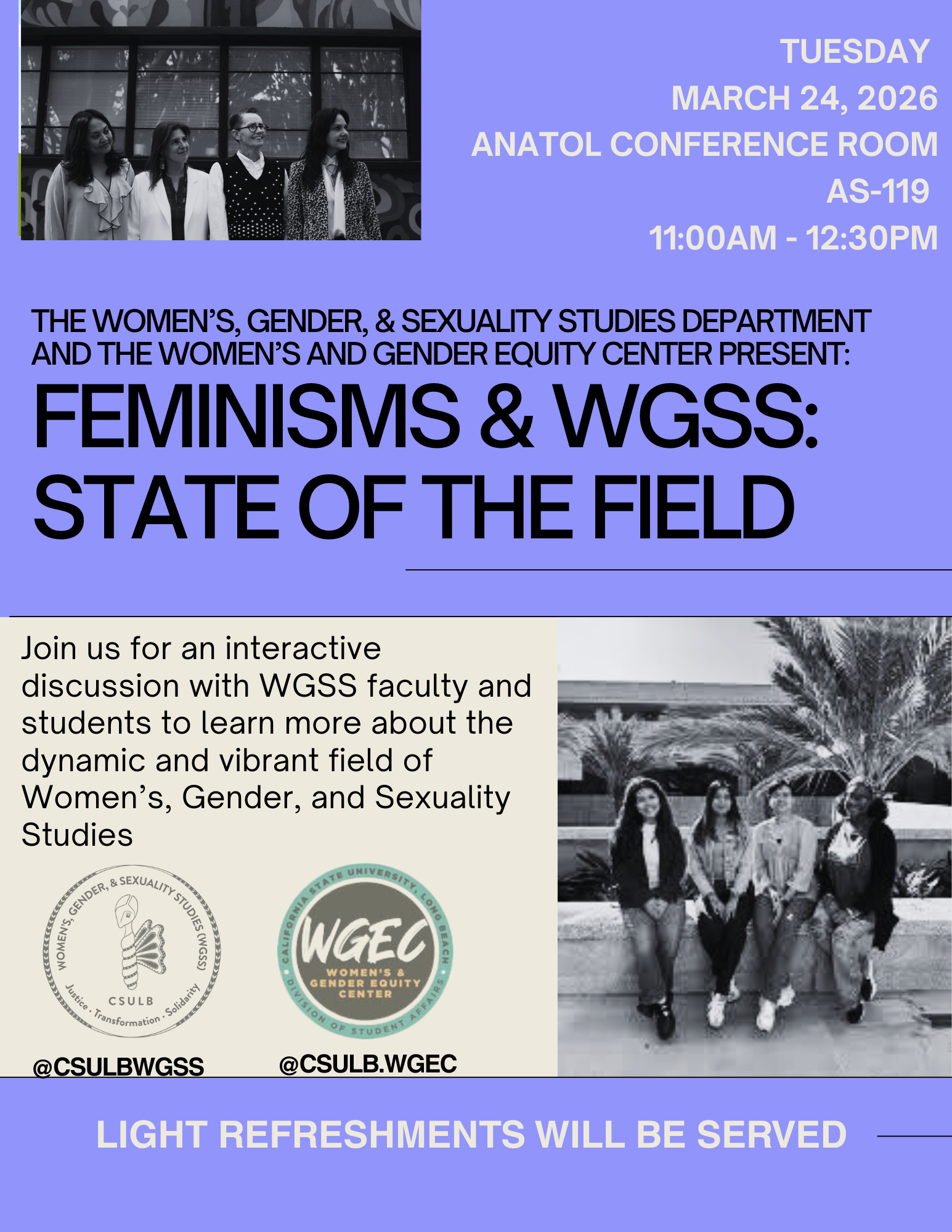 WGSS & WGEC State of The Field