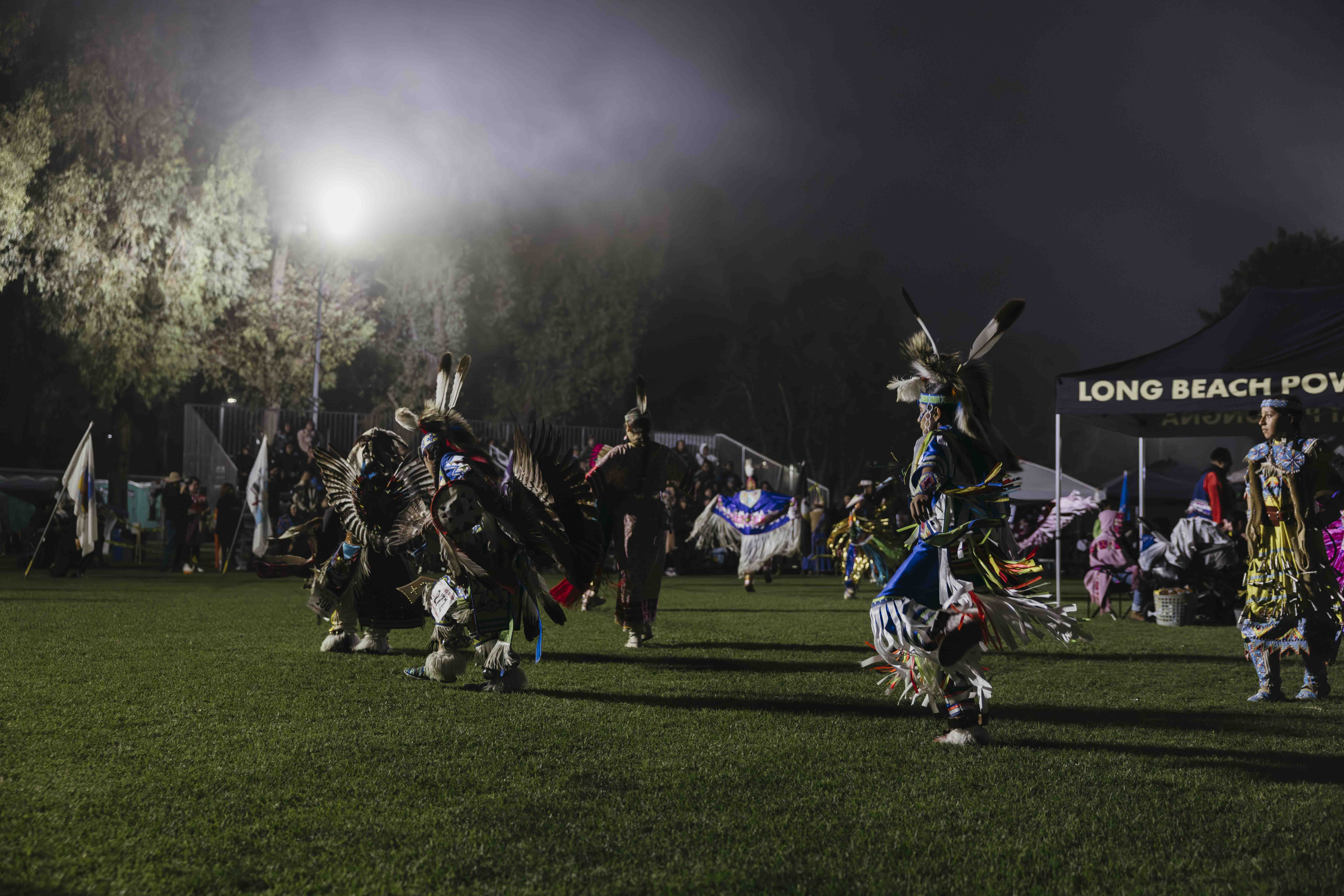 CSULB 2026 Pow Wow Arena at Night